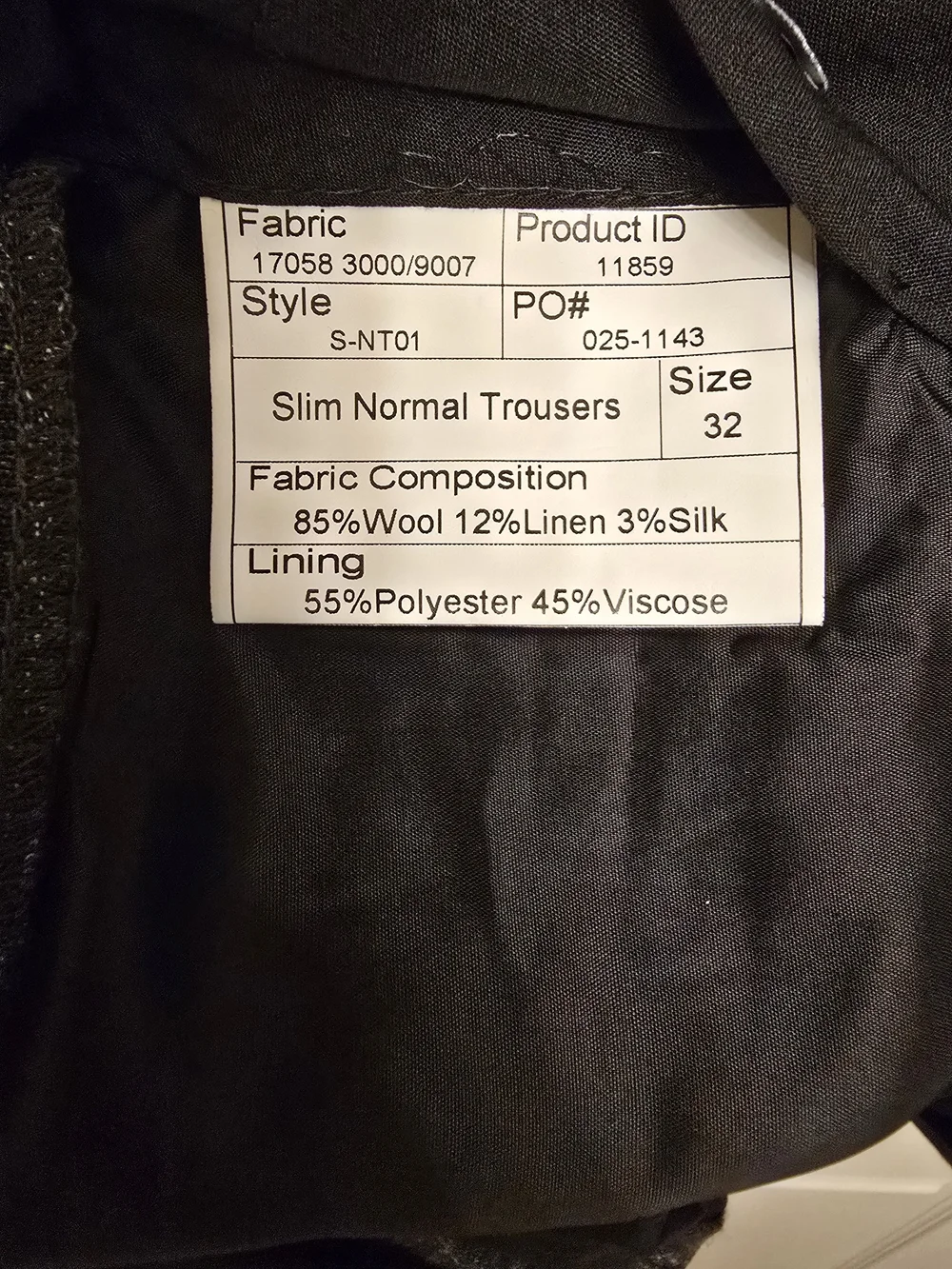 Men's Dark Green Textured Wool/Linen/Silk Suit - Jacket & Trousers